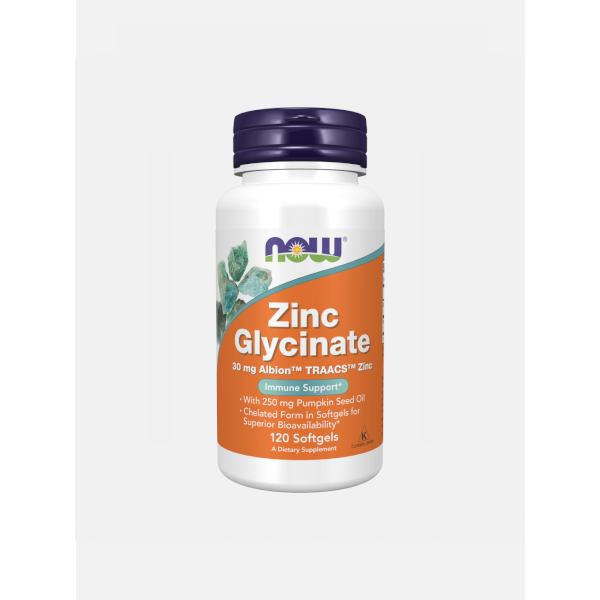 Zinc Glycinate  120 cápsulas NOW