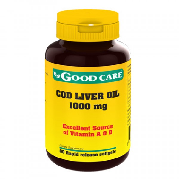 Cod Liver Oil 1000mg 60 cápsulas Good Care