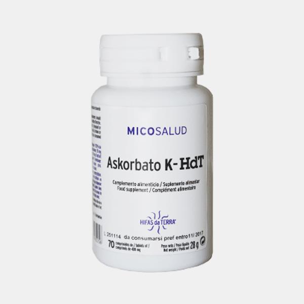 Askorbato K-HDT 70 comprimidos Hifas da Terra