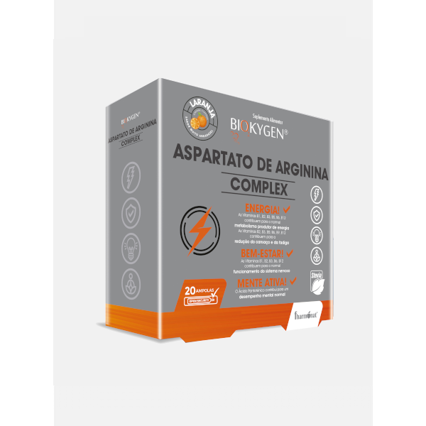 BIOKYGEN ASPARTATO ARGININA COMPLEX LARANJA 20 AMP