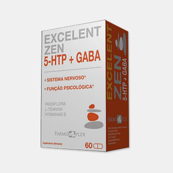 EXCELENT ZEN 5-HTP + GABA 60 CAPSULAS