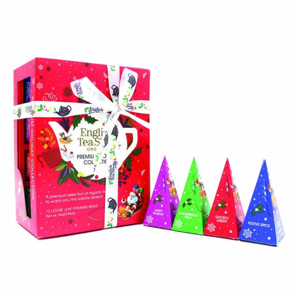 Holliday Red Prism, 12 pirâmides de chá ENGLISH TEA SHOP