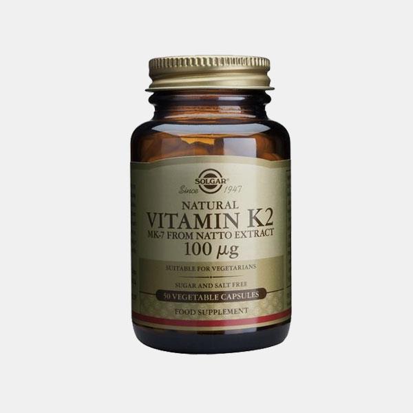 Vitamina K2 100 mcg SOLGAR 50 caps.