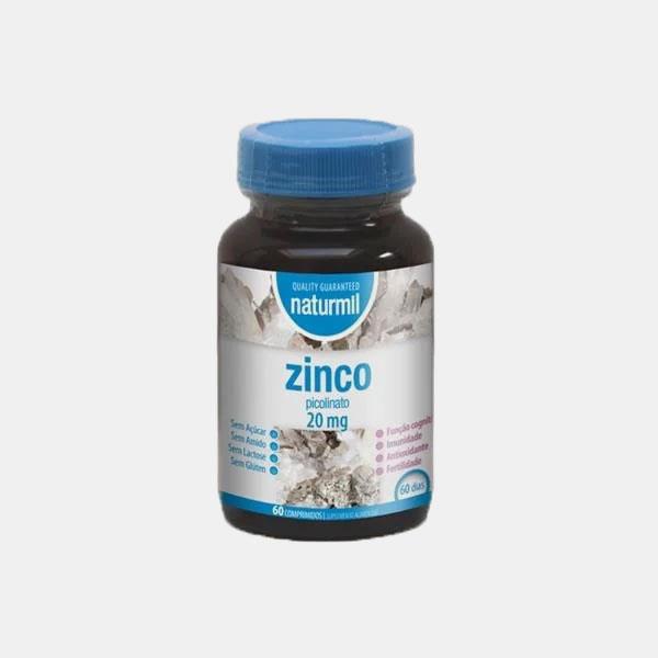 Zinco picolinato 20 mg 60 comprimidos Naturmil